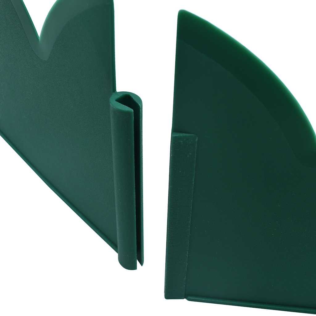 Bordature per Prato 10 pz Verde 65x15 cm PP