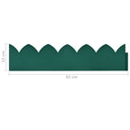 Bordature per Prato 10 pz Verde 65x15 cm PP