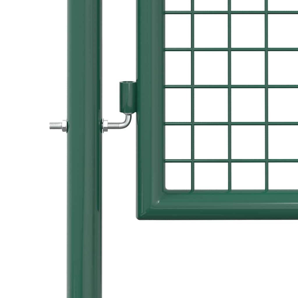 Cancello per Recinzione in Acciaio 100x75 cm Verde
