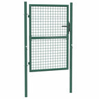 Cancello per Recinzione in Acciaio 100x125 cm Verde