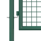 Cancello per Recinzione in Acciaio 100x125 cm Verde