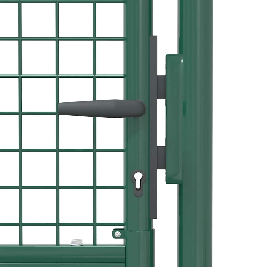 Cancello per Recinzione in Acciaio 100x125 cm Verde