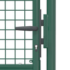 Cancello per Recinzione in Acciaio 100x125 cm Verde