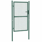 Cancello per Recinzione in Acciaio 100x150 cm Verde