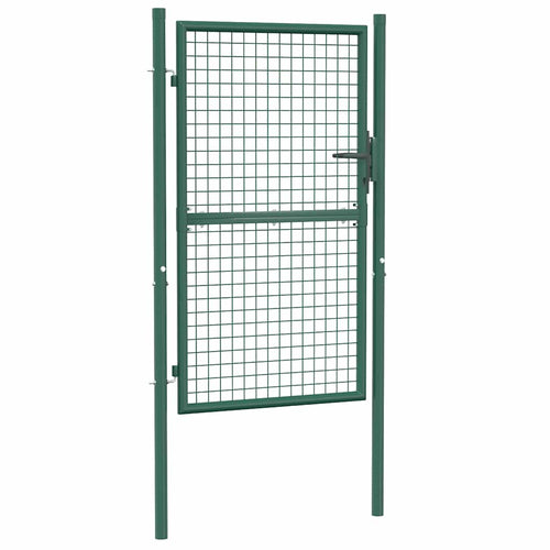 Cancello per Recinzione in Acciaio 100x150 cm Verde