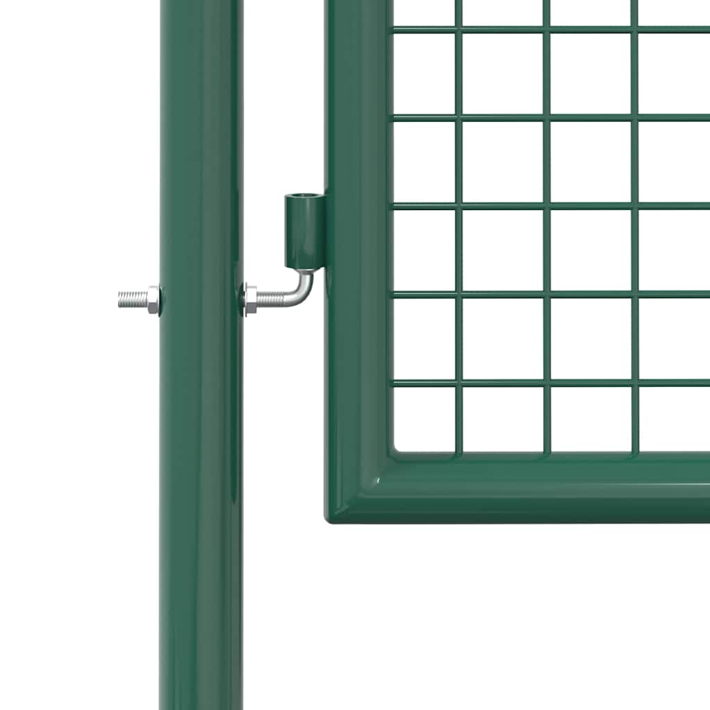 Cancello per Recinzione in Acciaio 100x150 cm Verde