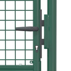 Cancello per Recinzione in Acciaio 100x150 cm Verde