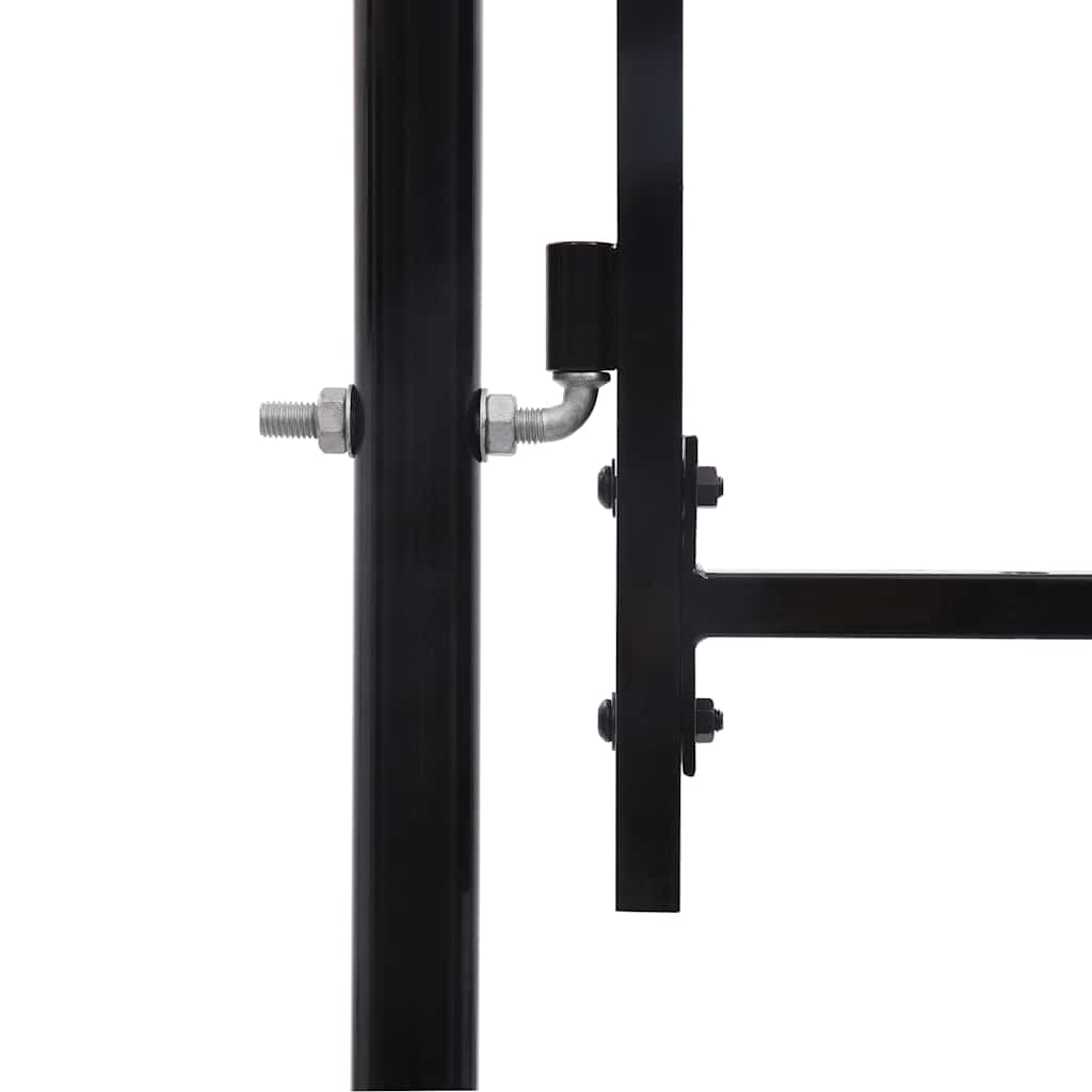 Cancello doppia porta Woerden acciaio punta lancia 400x249,5 cm nero