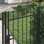 Cancello per recinzione BOXTEL porta singola con punta in acciaio 100x175 cm Nero