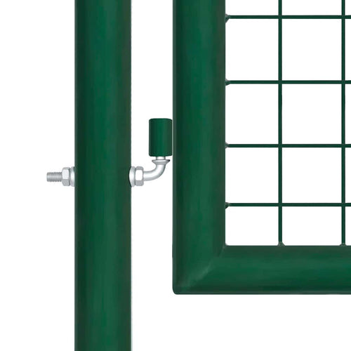 Cancello da Giardino in Rete di Acciaio 400x100 cm Verde