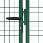 Cancello da Giardino in Rete di Acciaio 400x125 cm Verde
