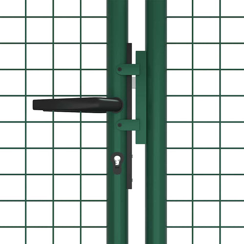 Cancello da Giardino in Rete di Acciaio 400x125 cm Verde