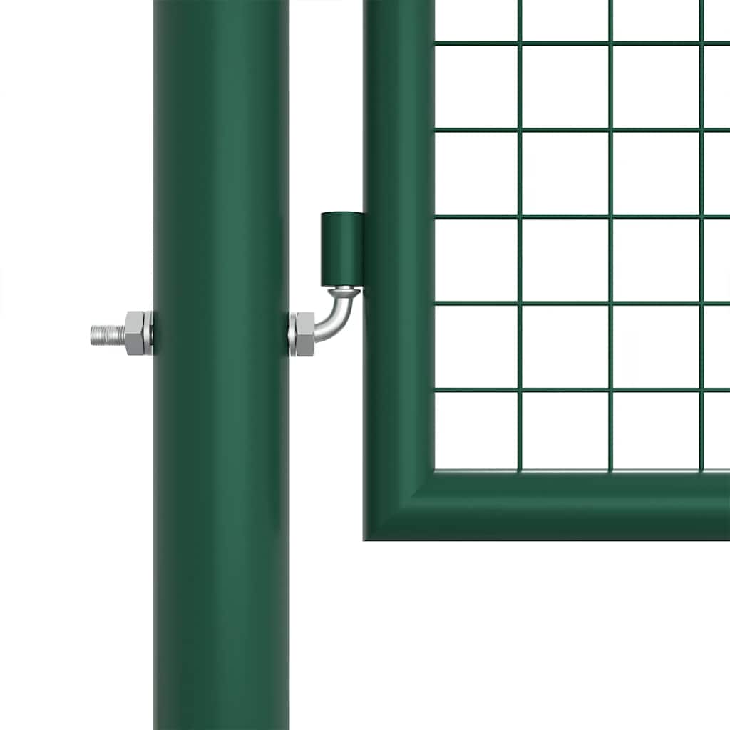 Cancello da Giardino in Rete di Acciaio 400x125 cm Verde