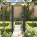 Cancello da Giardino in Rete di Acciaio Zincato 100x200 cm Grigio Antracite