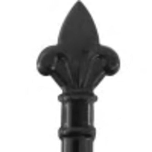 Cancello per recinzione Woerden doppia porta con punta superiore 299,5x199,5 cm nero