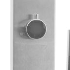 Doccia da Giardino in Acciaio Inox Lineare con Soffione e Doccetta