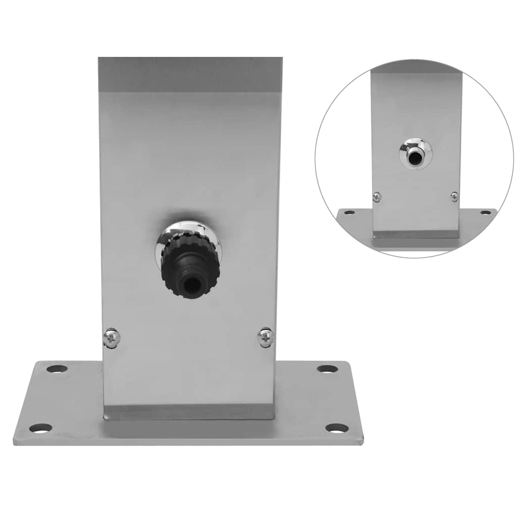 Doccia da Giardino in Acciaio Inox Quadrata vidaXL