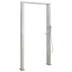 Doccia da Giardino in Acciaio Inox a Doppio Getto - Altura 210 cm
