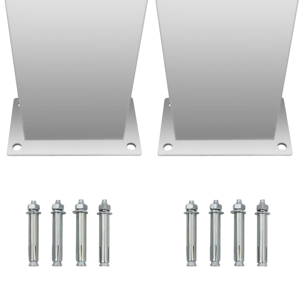 Doccia da Giardino in Acciaio Inox a Doppio Getto - Altura 210 cm