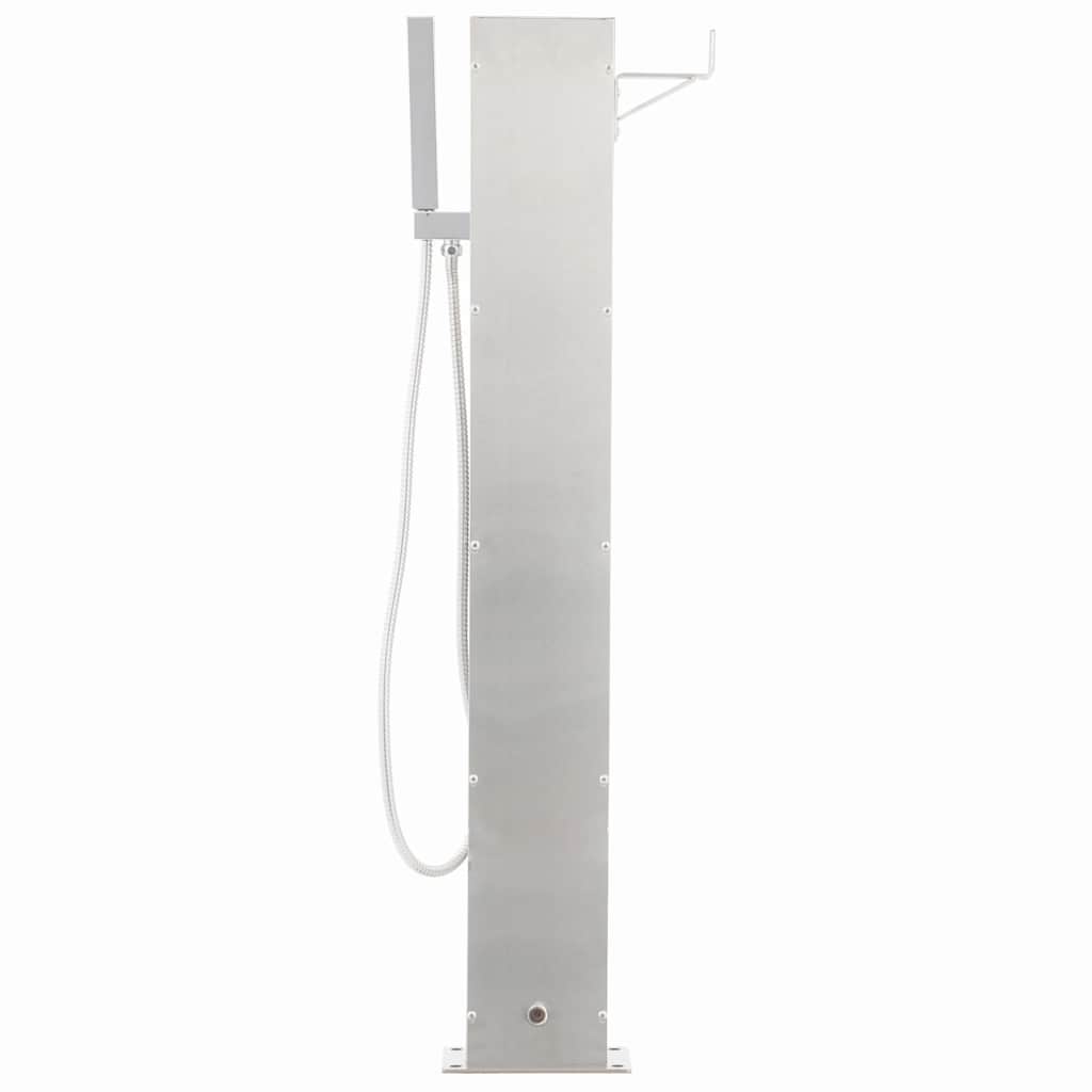 Rubinetteria per Doccia da Giardino 110 cm in Acciaio Inox