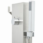 Rubinetteria per Doccia da Giardino 110 cm in Acciaio Inox