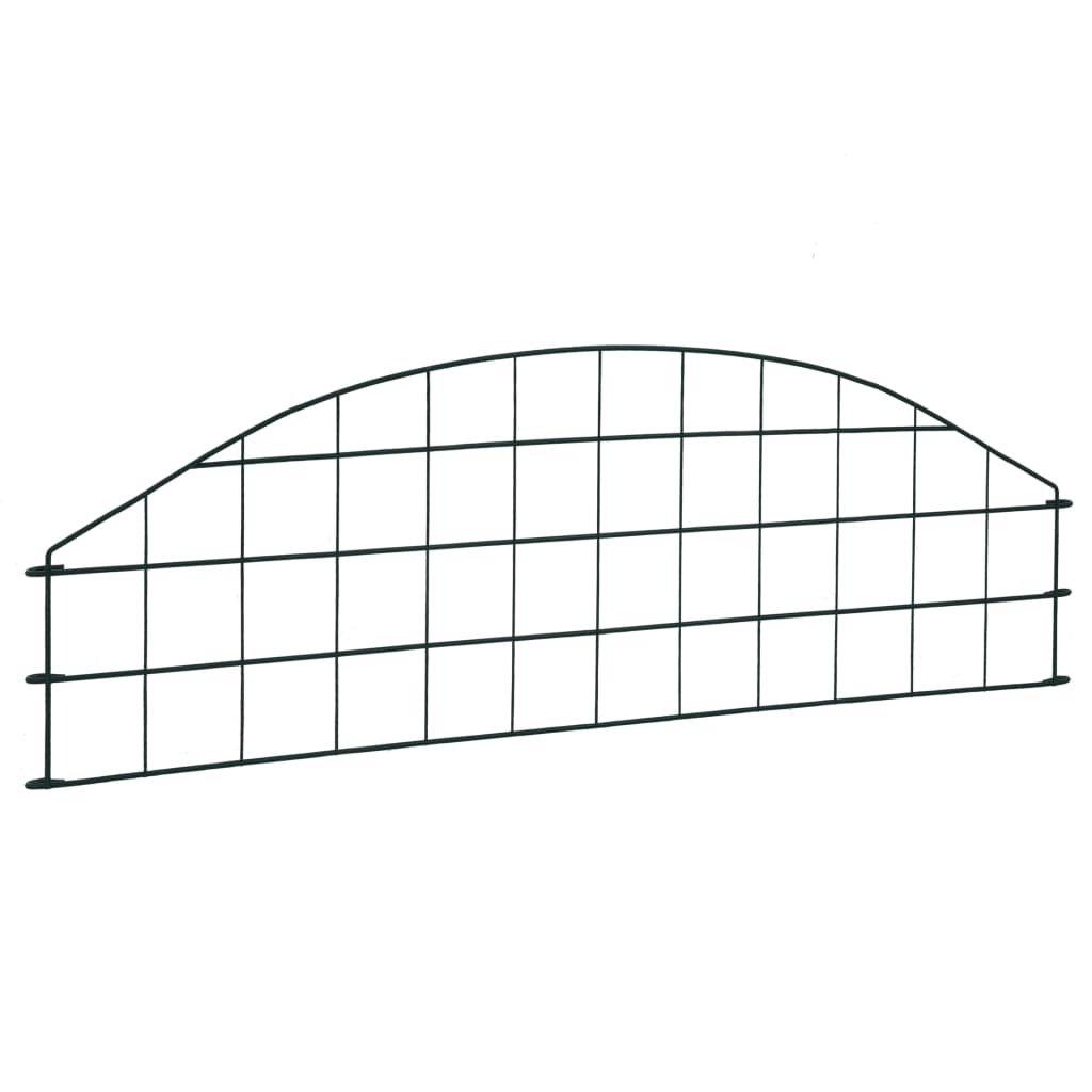 Set Recinzione da Giardino ad Arco 77,3x26 cm Verde