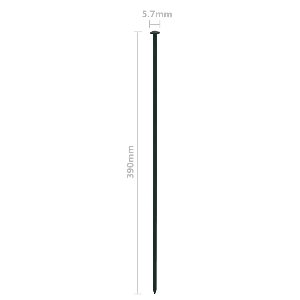 Set Recinzione da Giardino ad Arco 77,3x26 cm Verde