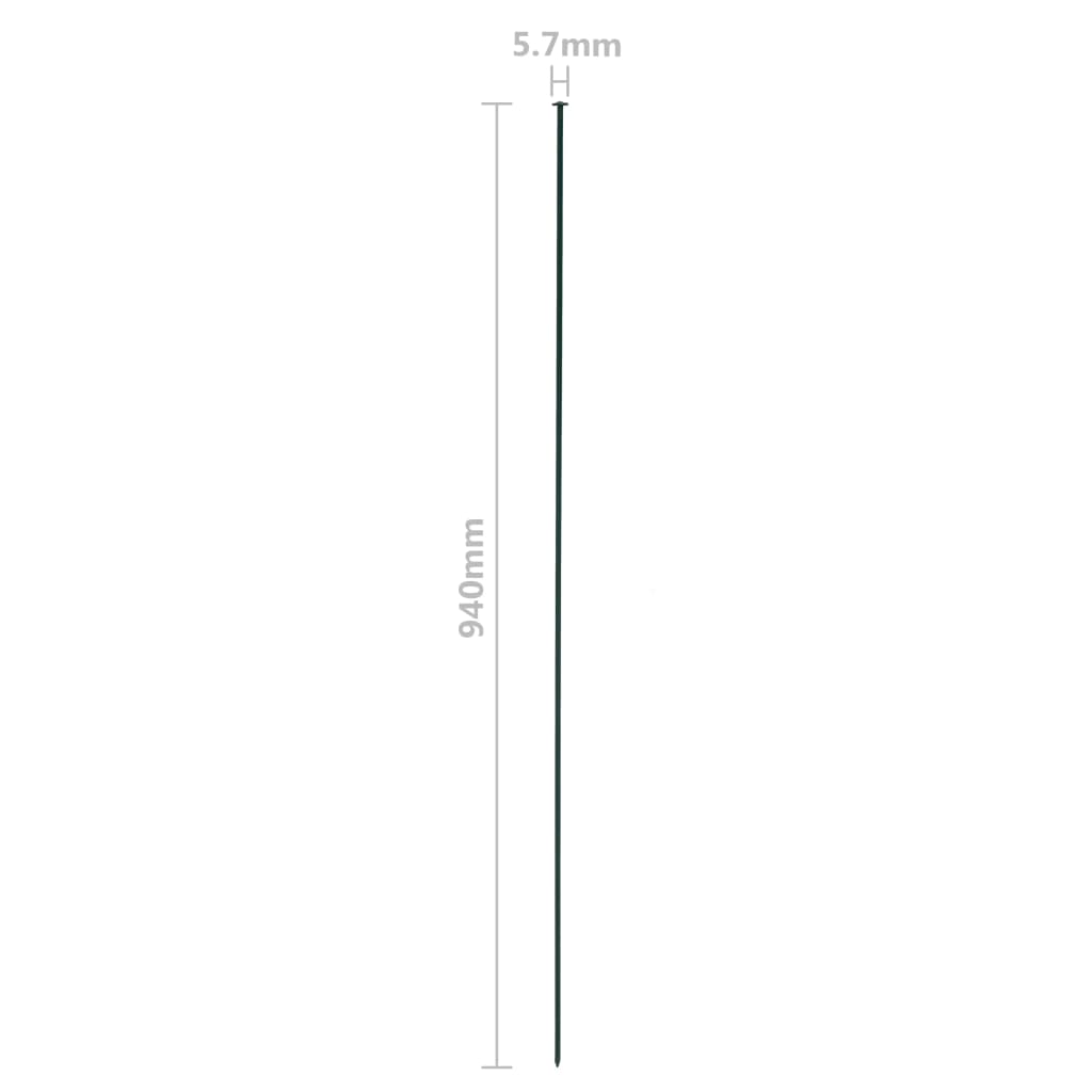 Set Recinzione da Giardino ad Arco 77,5x64 cm Verde