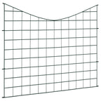 Set Recinzione da Giardino ad Arco Invertito 77,5x64 cm Verde