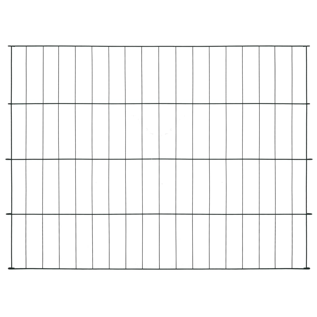 Set Recinzione da Giardino 115x79 cm Verde Filo Acciaio