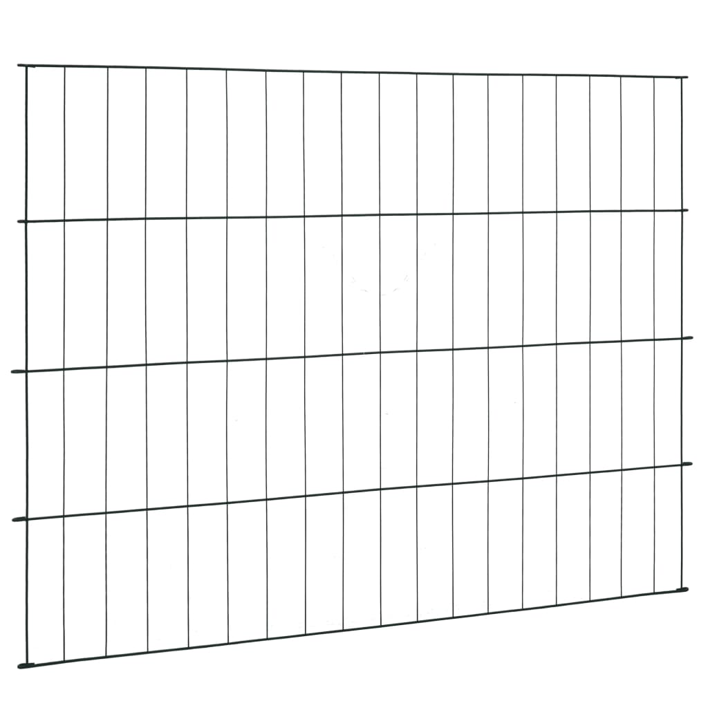 Set Recinzione da Giardino 115x79 cm Verde Filo Acciaio