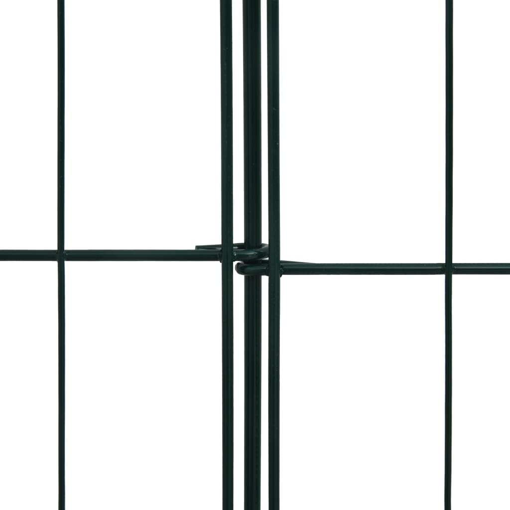 Set Recinzione da Giardino 115x79 cm Verde Filo Acciaio