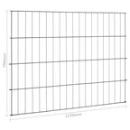 Set Recinzione da Giardino 115x79 cm Verde Filo Acciaio