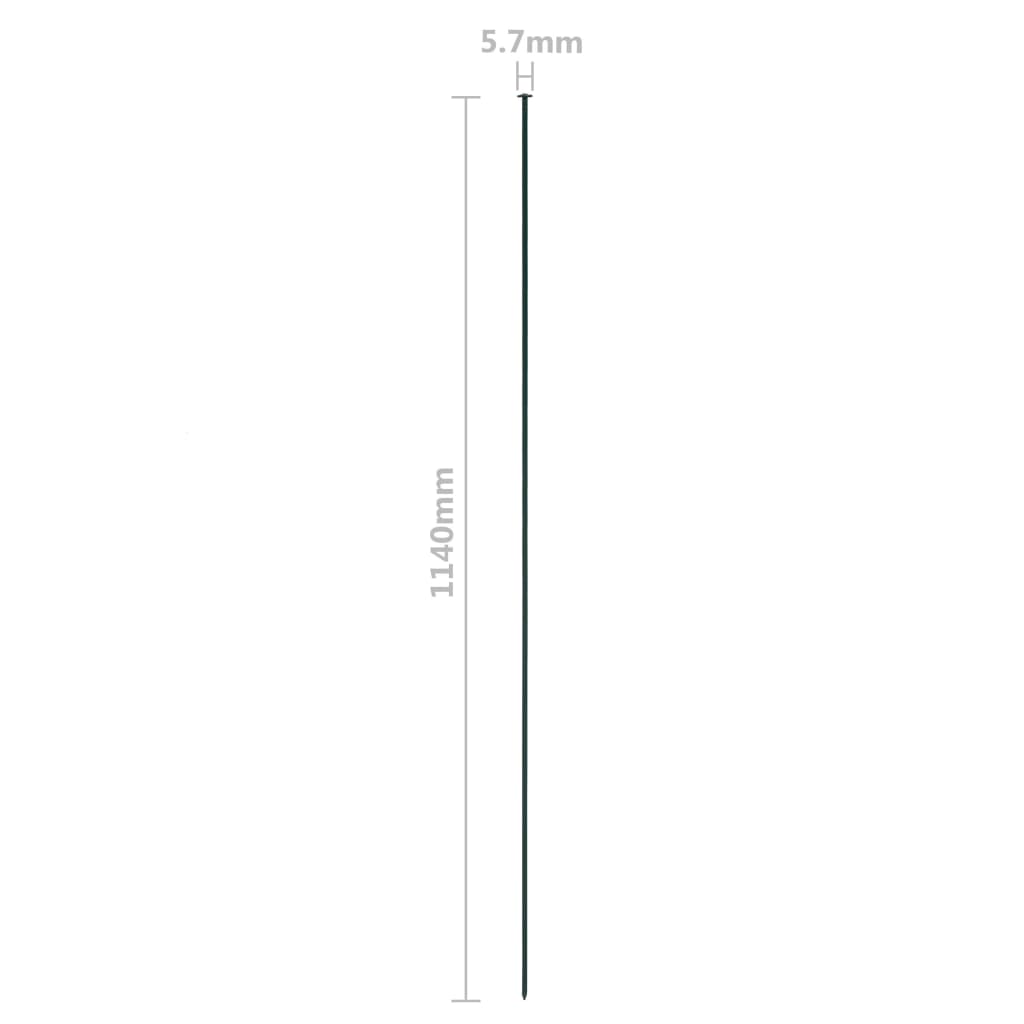 Set Recinzione da Giardino 115x79 cm Verde Filo Acciaio