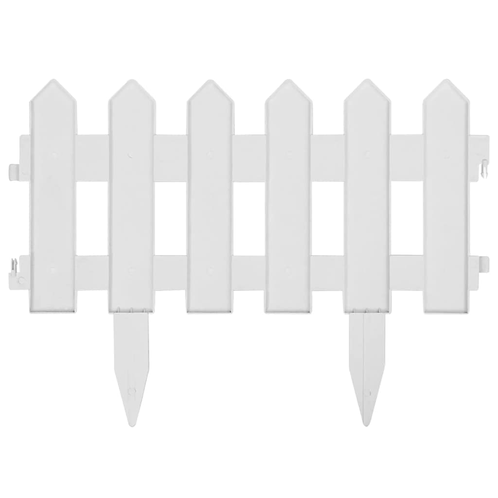 Bordure per Prato 25 Pannelli Bianchi 10 m Polipropilene