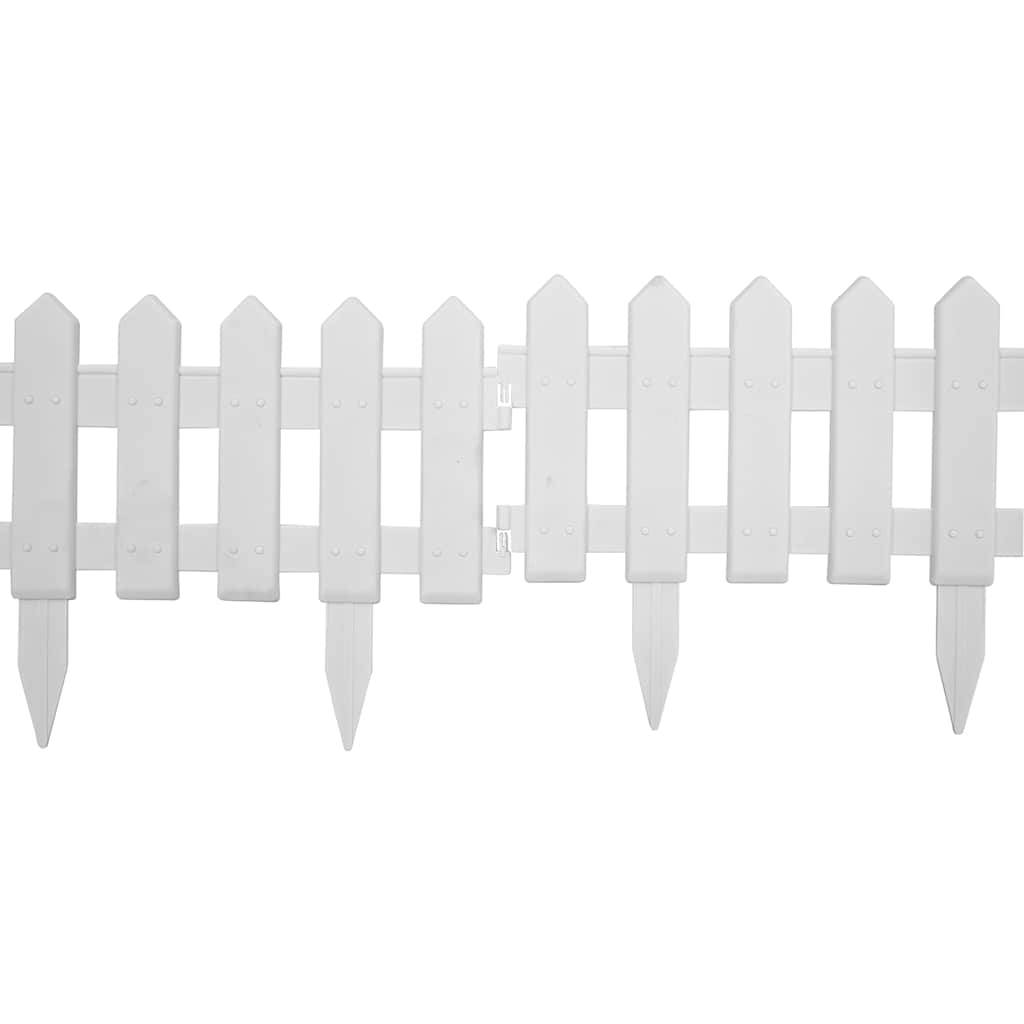 Bordure per Prato 25 Pannelli Bianchi 10 m Polipropilene