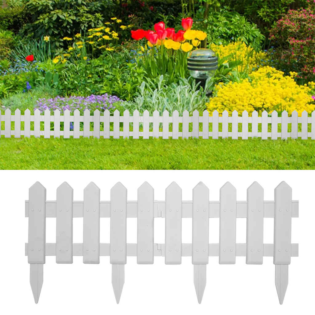 Bordure per Prato 25 Pannelli Bianchi 10 m Polipropilene