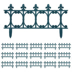 Bordature per Prato 16 Pz Verde 10 m in PP Stile Gotico