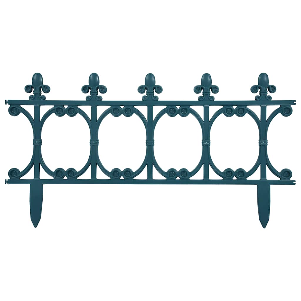 Bordature per Prato 16 Pz Verde 10 m in PP Stile Gotico