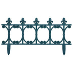 Bordature per Prato 16 Pz Verde 10 m in PP Stile Gotico