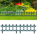 Bordature per Prato 16 Pz Verde 10 m in PP Stile Gotico