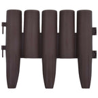 Bordature per Prato 36 pz Marrone 10 m in PP