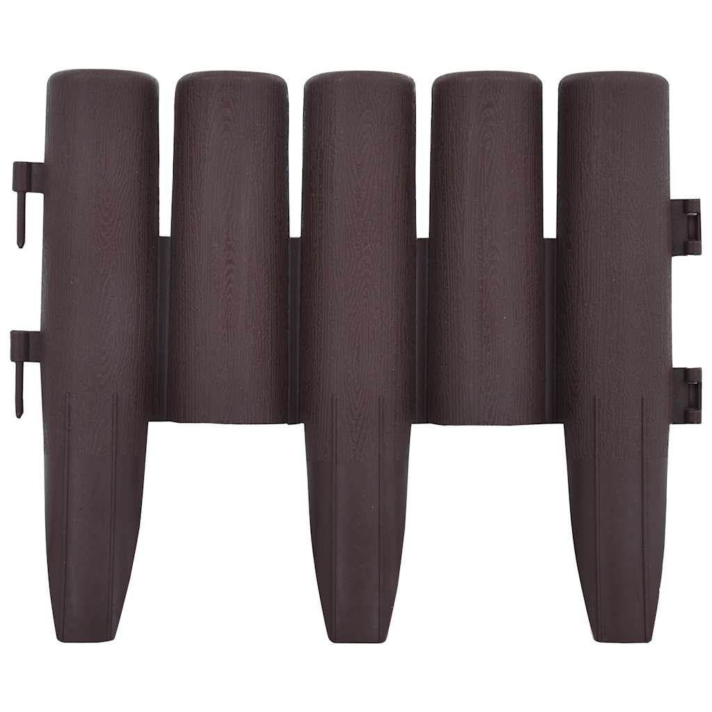 Bordature per Prato 36 pz Marrone 10 m in PP