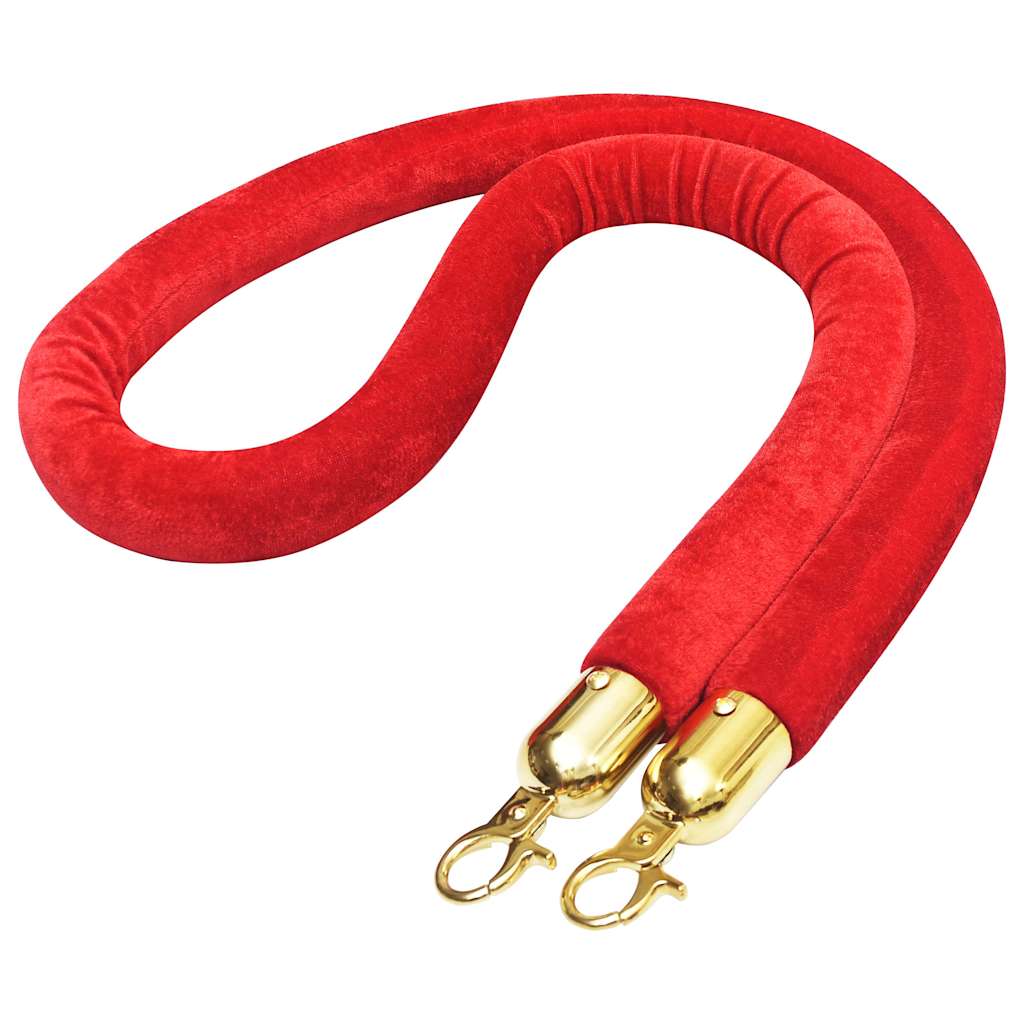 Cordone per Transenne in Velluto Rosso e Oro