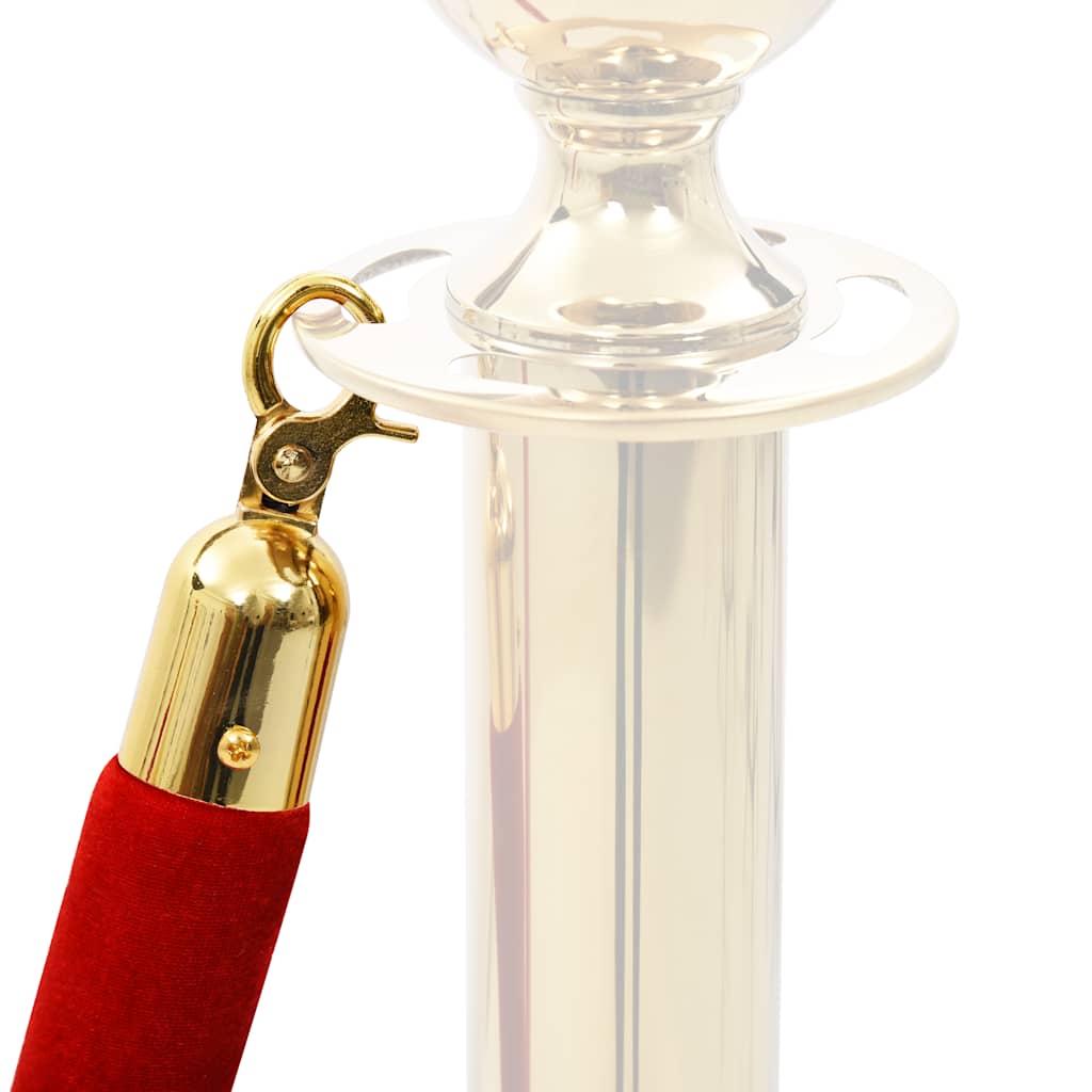 Cordone per Transenne in Velluto Rosso e Oro