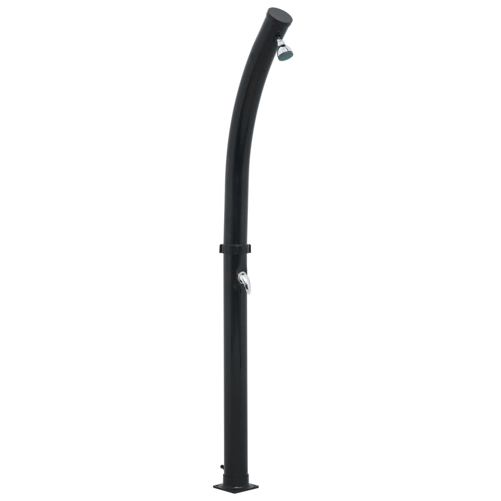 Doccia Solare da Esterno Nera 214 cm 20 L
