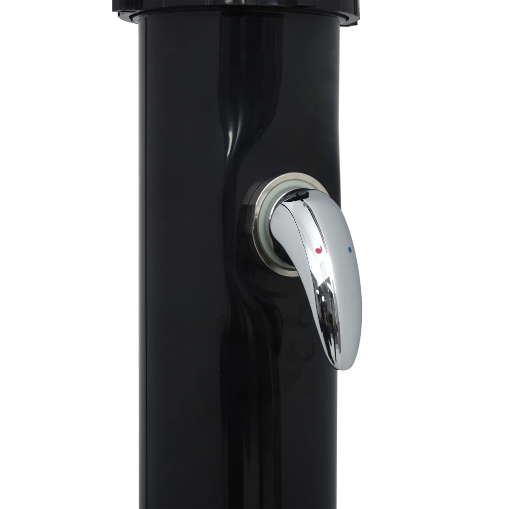 Doccia Solare da Esterno Nera 214 cm 20 L