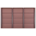 Pedana per Doccia Solare in WPC Marrone 101x63x5,5 cm