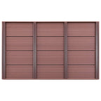 Pedana per Doccia Solare in WPC Marrone 101x63x5,5 cm