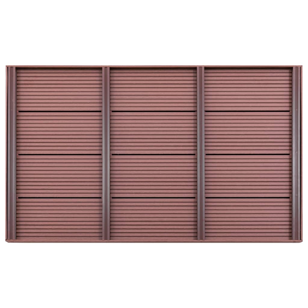 Pedana per Doccia Solare in WPC Marrone 101x63x5,5 cm